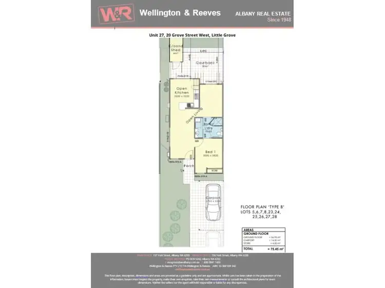 Floorplan of Homely house listing, Unit 27, 20 Grove Street West, Little Grove WA 6330
