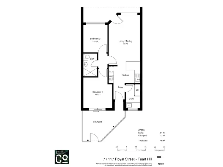 Floorplan of Homely villa listing, 7/117 Royal Street, Tuart Hill WA 6060