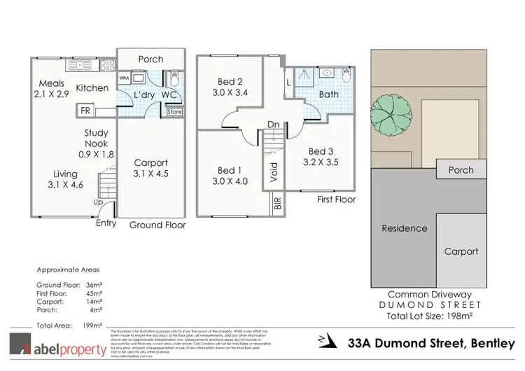 Floorplan of Homely house listing, 33A Dumond Street, Bentley WA 6102