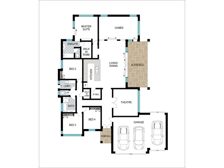 Floorplan of Homely house listing, 24 Denison Link, Millbridge WA 6232