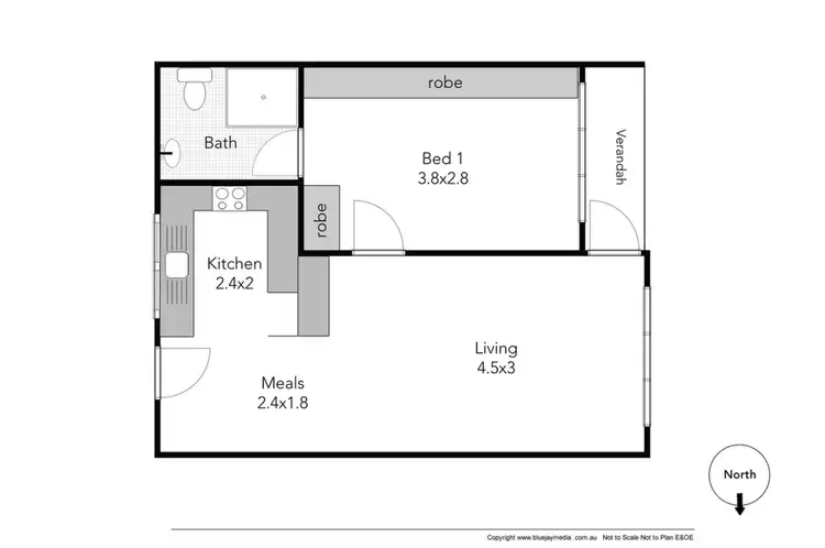 Floorplan of Homely apartment listing, 3/9 Gibbon Street, Mosman Park WA 6012