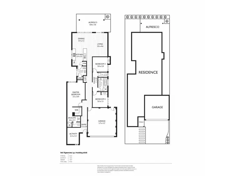 Floorplan of Homely house listing, 148 Vignerons Loop, Hocking WA 6065
