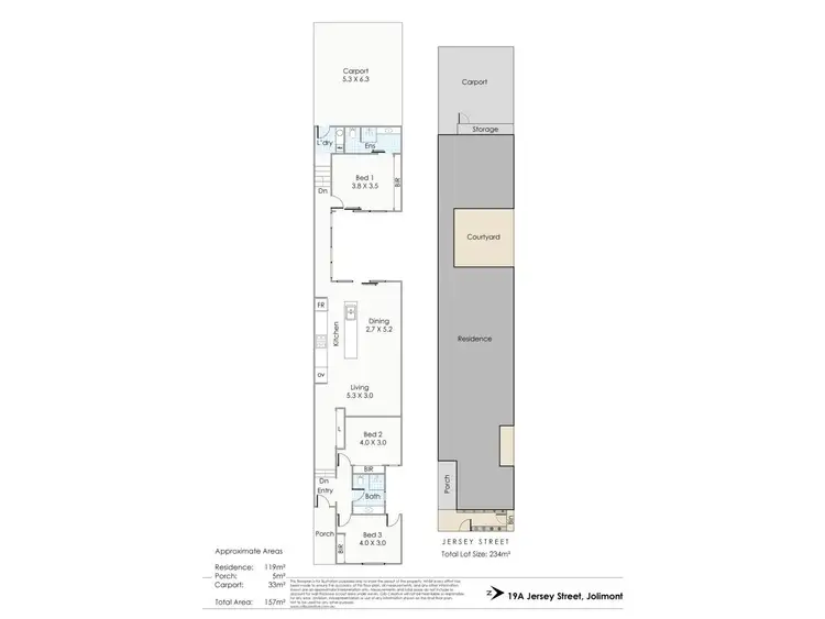 Floorplan of Homely house listing, 19(A) Jersey Street, Jolimont WA 6014
