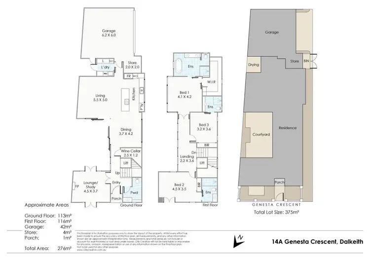 Floorplan of Homely house listing, 14A Genesta Crescent, Dalkeith WA 6009