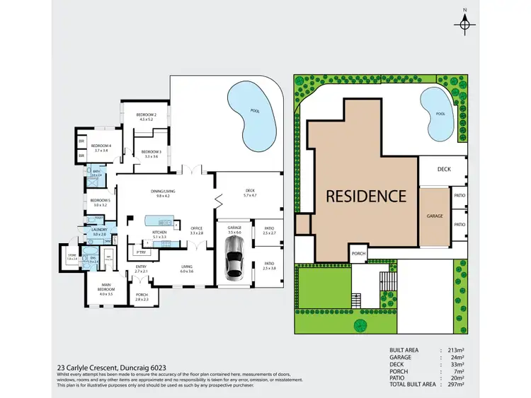 Floorplan of Homely house listing, 23 Carlyle Crescent, Duncraig WA 6023
