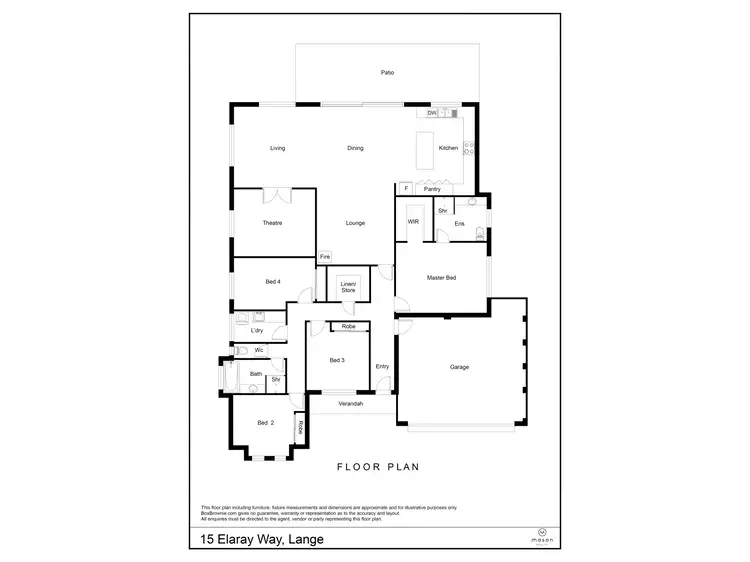 Floorplan of Homely house listing, 15 Elaray Way, Lange WA 6330