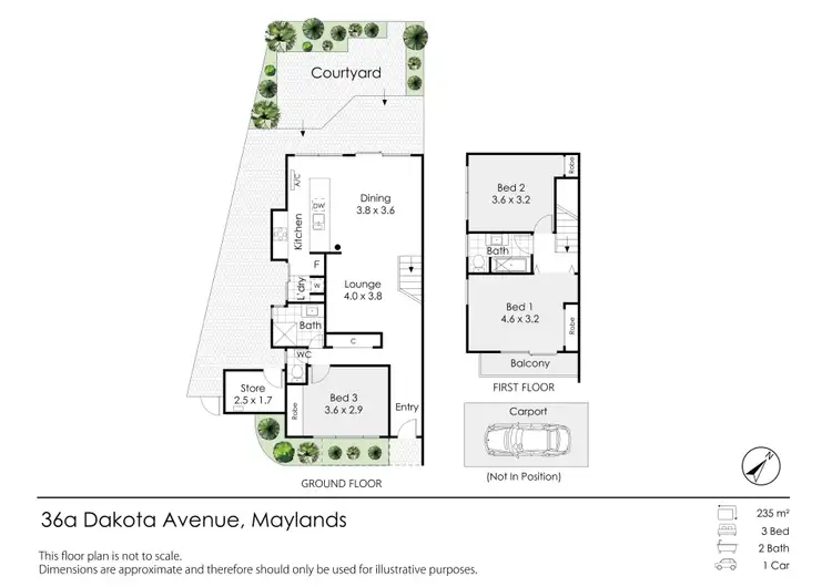 Floorplan of Homely house listing, 36a Dakota Avenue, Maylands WA 6051