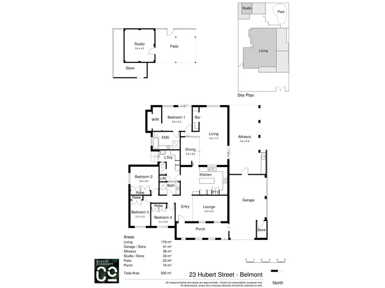 Floorplan of Homely house listing, 23 Hubert Street, Belmont WA 6104