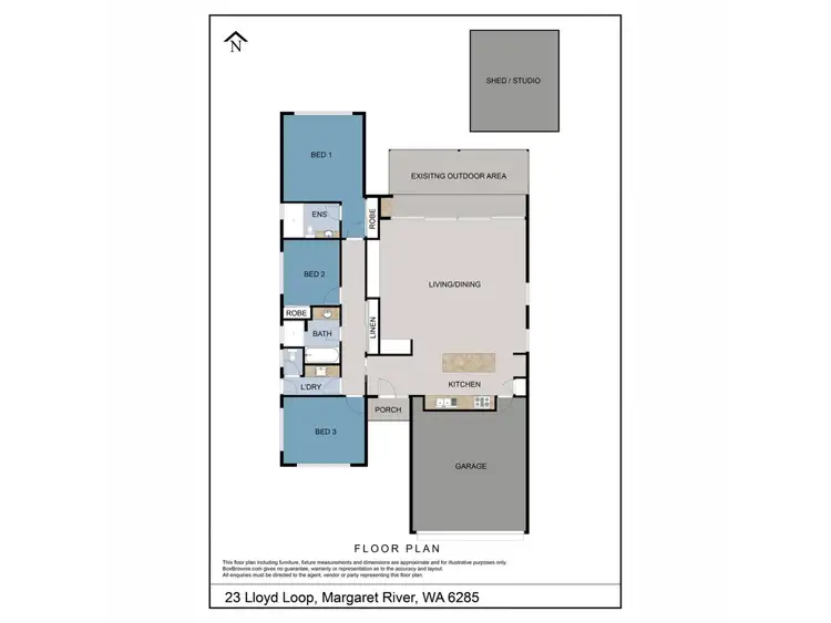 Floorplan of Homely house listing, 23 Lloyd Loop, Margaret River WA 6285