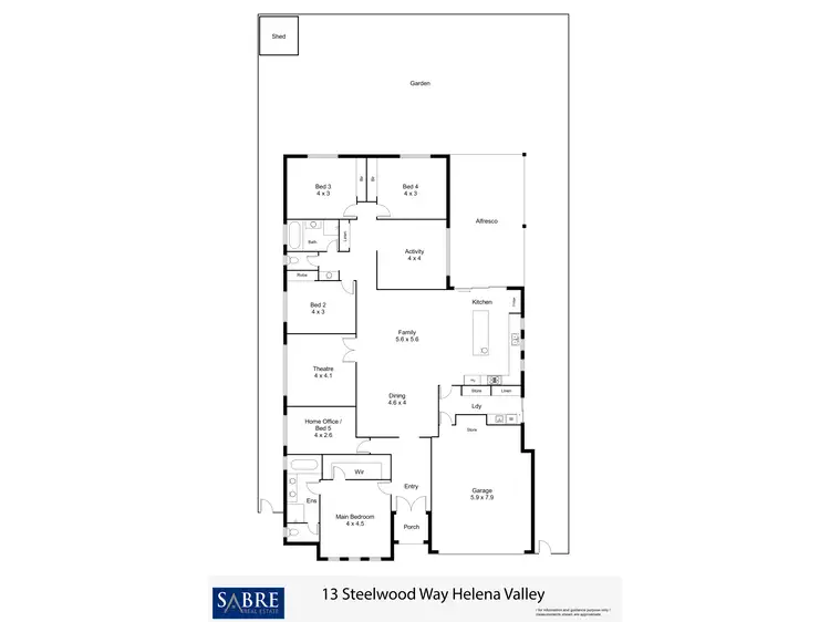 Floorplan of Homely house listing, 13 Steelwood Way, Helena Valley WA 6056