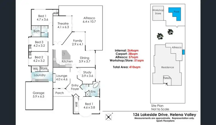 Floorplan of Homely house listing, 126 Lakeside Drive, Helena Valley WA 6056