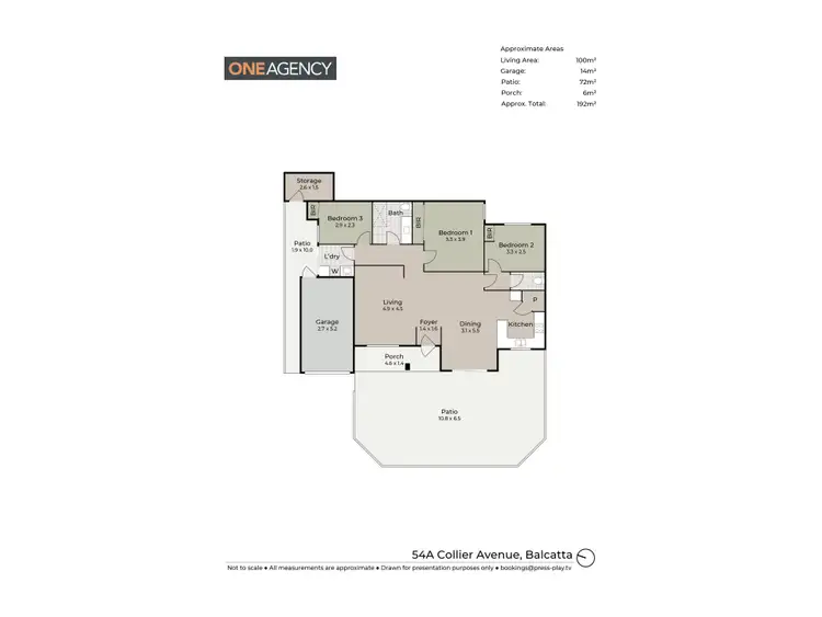 Floorplan of Homely house listing, 54A Collier Avenue, Balcatta WA 6021