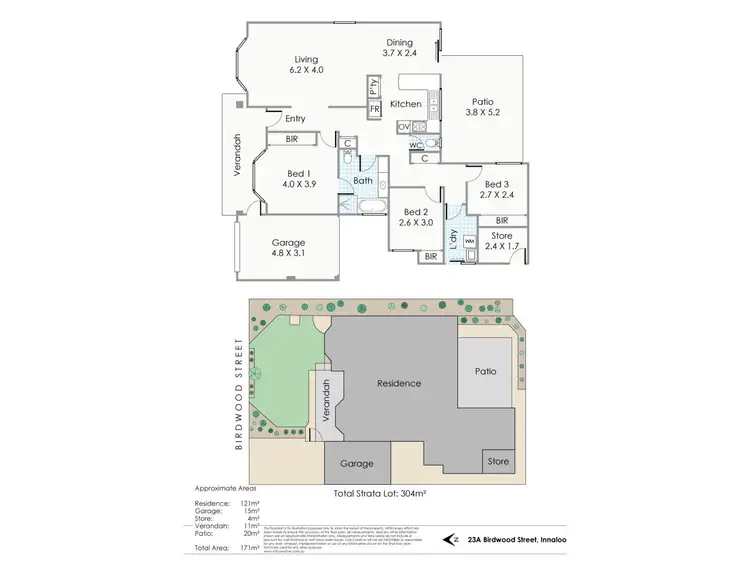 Floorplan of Homely house listing, 23a Birdwood Street, Innaloo WA 6018
