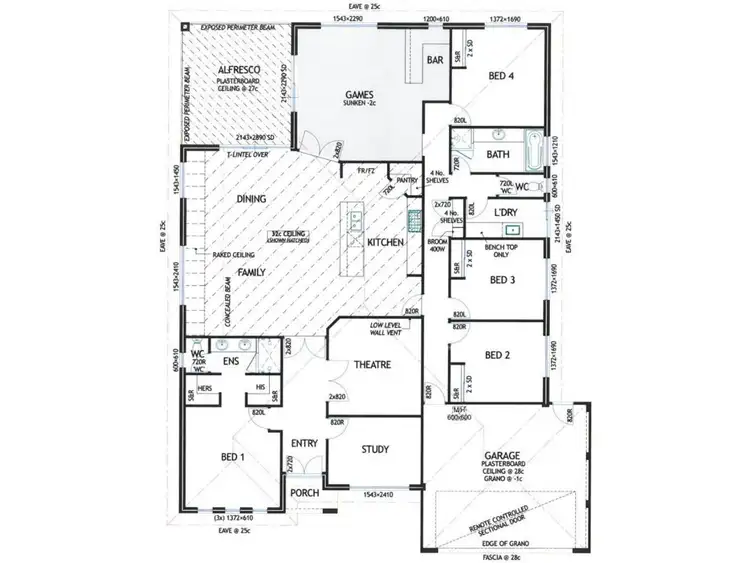 Floorplan of Homely house listing, 3 Santons Approach, Yalyalup WA 6280