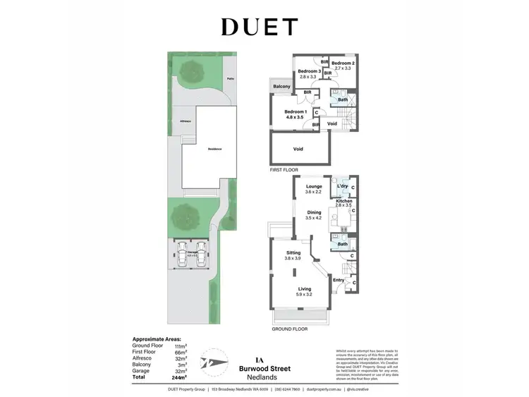 Floorplan of Homely house listing, 1A Burwood Street, Nedlands WA 6009