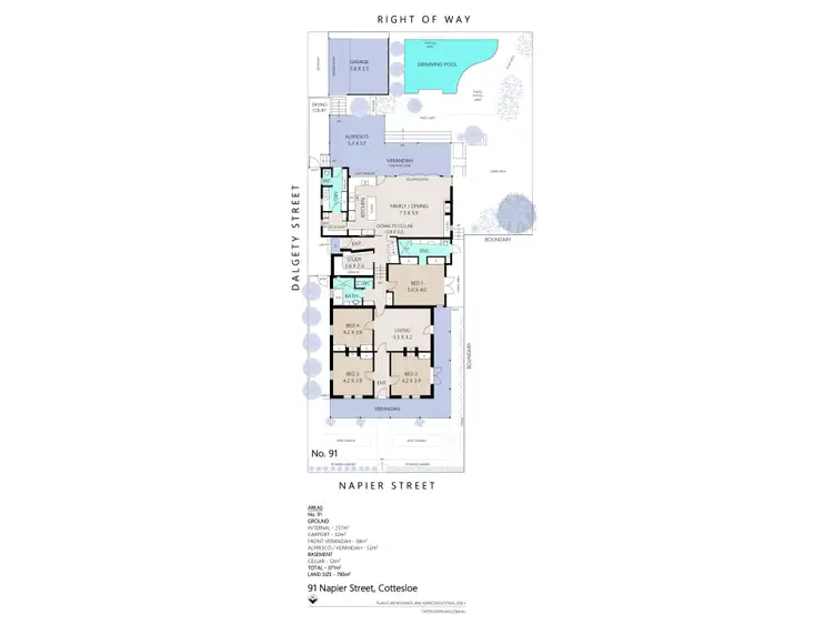 Floorplan of Homely house listing, 91 Napier Street, Cottesloe WA 6011