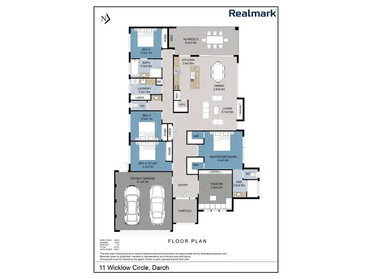 Floorplan of Homely house listing, 11 Wicklow Circle, Darch WA 6065