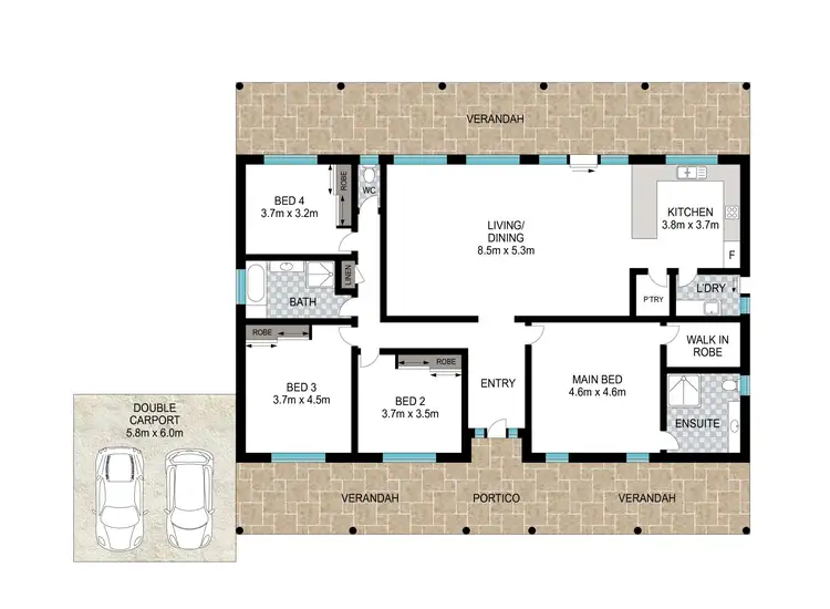 Floorplan of Homely house listing, 32 Craigie Drive, Roelands WA 6226