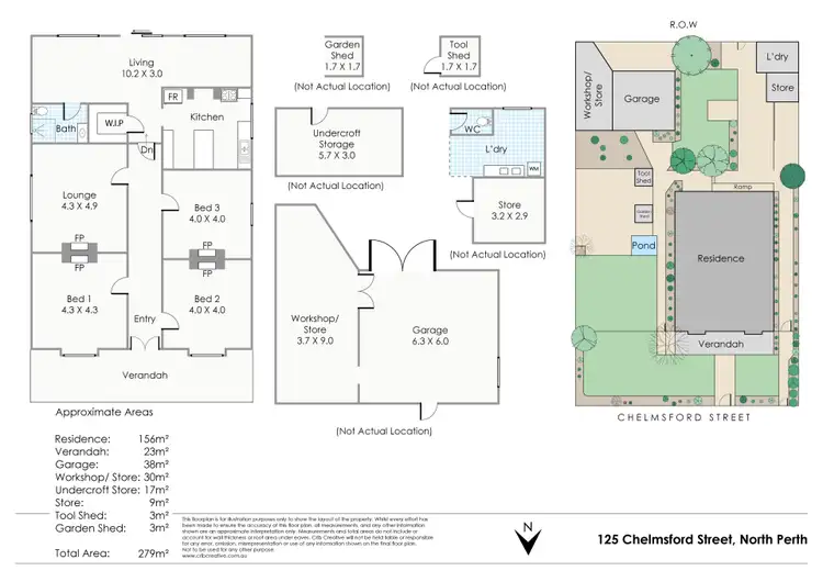 Floorplan of Homely house listing, 125 Chelmsford Road, North Perth WA 6006