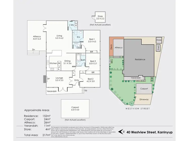 Floorplan of Homely house listing, 40 Westview Street, Karrinyup WA 6018