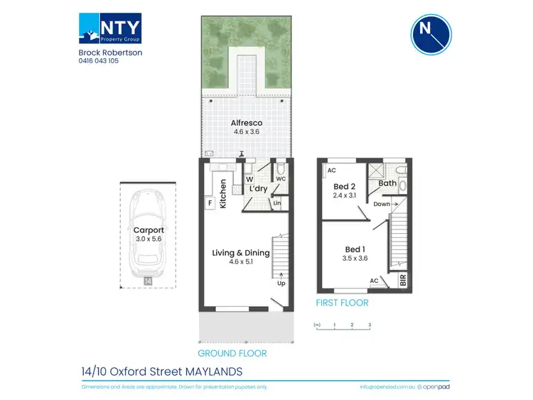 Floorplan of Homely townhouse listing, 14/10 Oxford Street, Maylands WA 6051