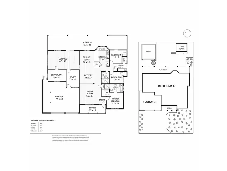 Floorplan of Homely house listing, 8 Barham Mews, Currambine WA 6028