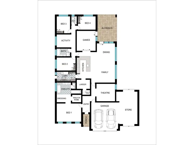 Floorplan of Homely house listing, 13 Hazelgrove Crescent, Millbridge WA 6232