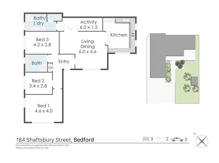 Floorplan of Homely house listing, 184 Shaftesbury Avenue, Bedford WA 6052