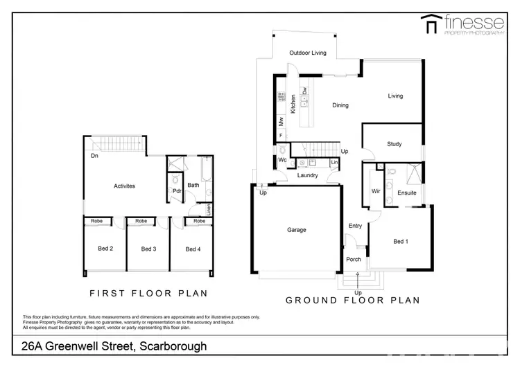 Floorplan of Homely house listing, 26A Greenwell Street, Scarborough WA 6019