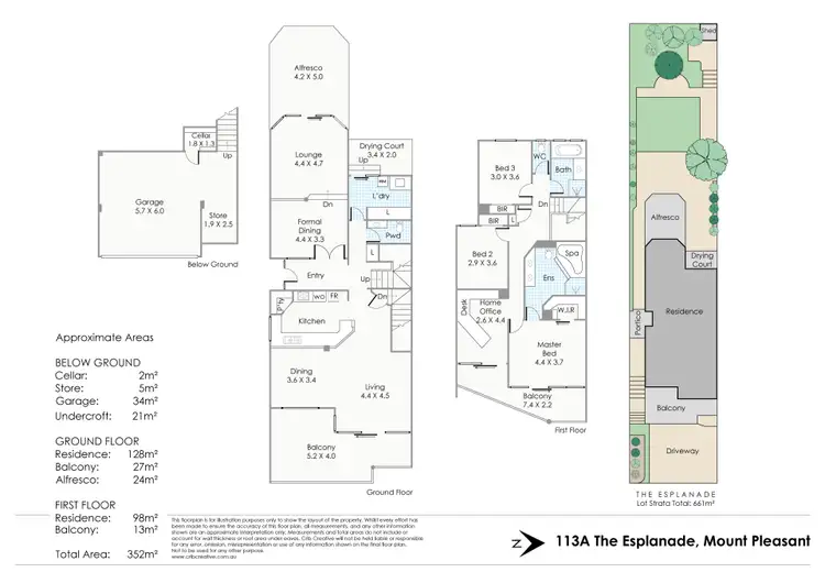 Floorplan of Homely house listing, 113A The Esplanade, Mount Pleasant WA 6153