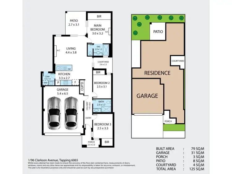 Floorplan of Homely house listing, 1/96 Clarkson Avenue, Tapping WA 6065