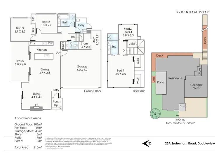 Floorplan of Homely house listing, 23A Sydenham Road, Doubleview WA 6018