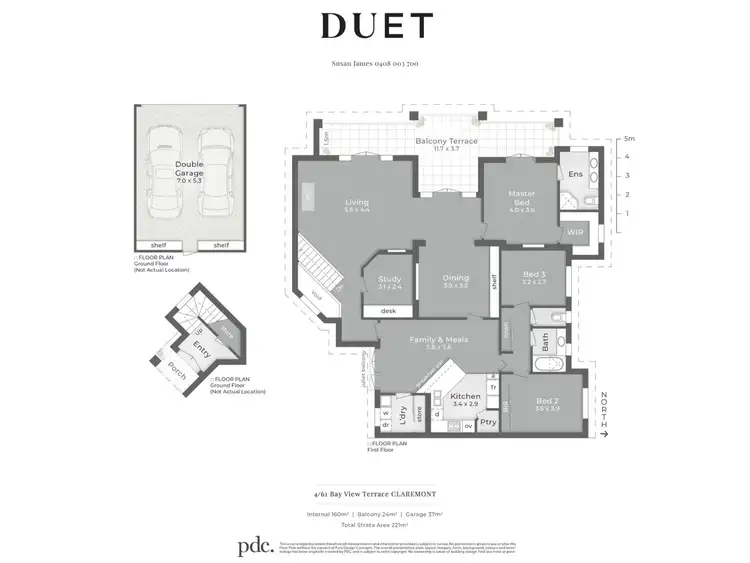 Floorplan of Homely apartment listing, 4/61 Bay View Terrace, Claremont WA 6010