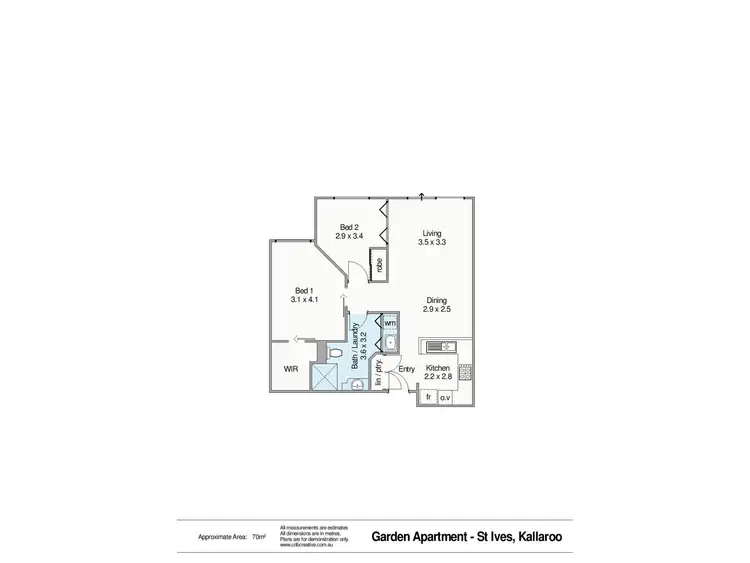 Floorplan of Homely retirement listing, 234/177 Dampier Avenue, Kallaroo WA 6025