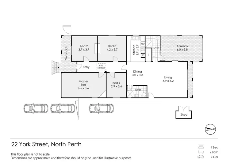 Floorplan of Homely house listing, 22 York Street, North Perth WA 6006