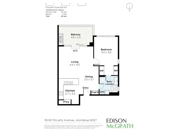 Floorplan of Homely apartment listing, 19/42 McLarty Avenue, Joondalup WA 6027
