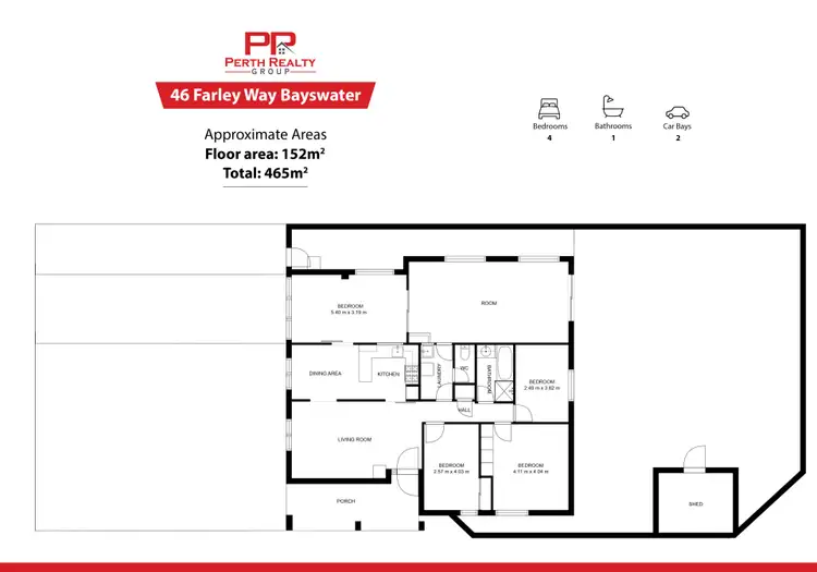 Floorplan of Homely house listing, 46 Farley Way, Bayswater WA 6053