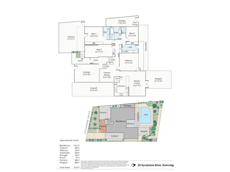 Floorplan of Homely house listing, 23 Sycamore Drive, Duncraig WA 6023