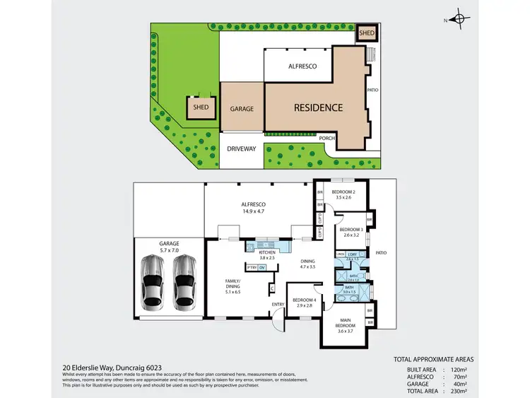 Floorplan of Homely house listing, 20 Elderslie Way, Duncraig WA 6023
