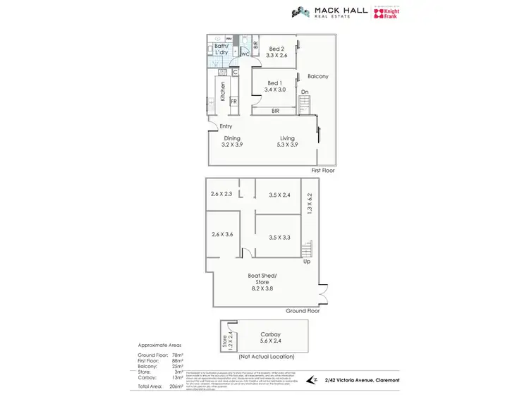 Floorplan of Homely house listing, 2/42 Victoria Avenue, Claremont WA 6010