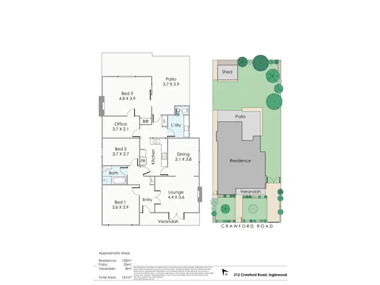Floorplan of Homely house listing, 312 Crawford Road, Inglewood WA 6052