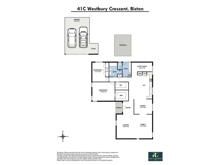 Floorplan of Homely house listing, 41C Westbury Crescent, Bicton WA 6157