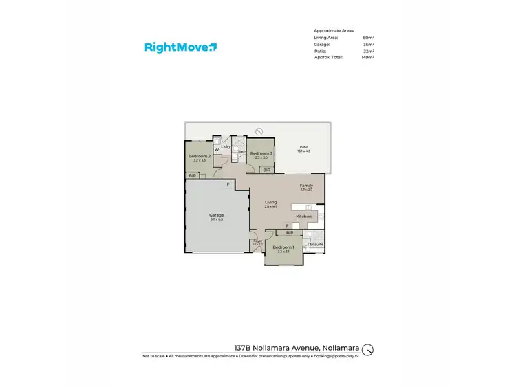 Floorplan of Homely house listing, 137B Nollamara Avenue, Nollamara WA 6061