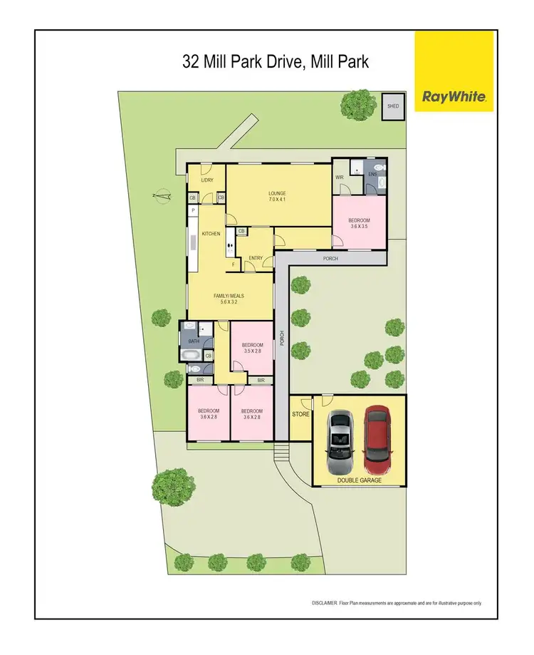 Floorplan of Homely house listing, 32 Mill Park Drive, Mill Park VIC 3082