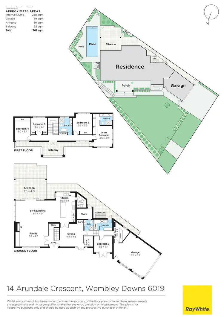 Floorplan of Homely house listing, 14 Arundale Crescent, Wembley Downs WA 6019