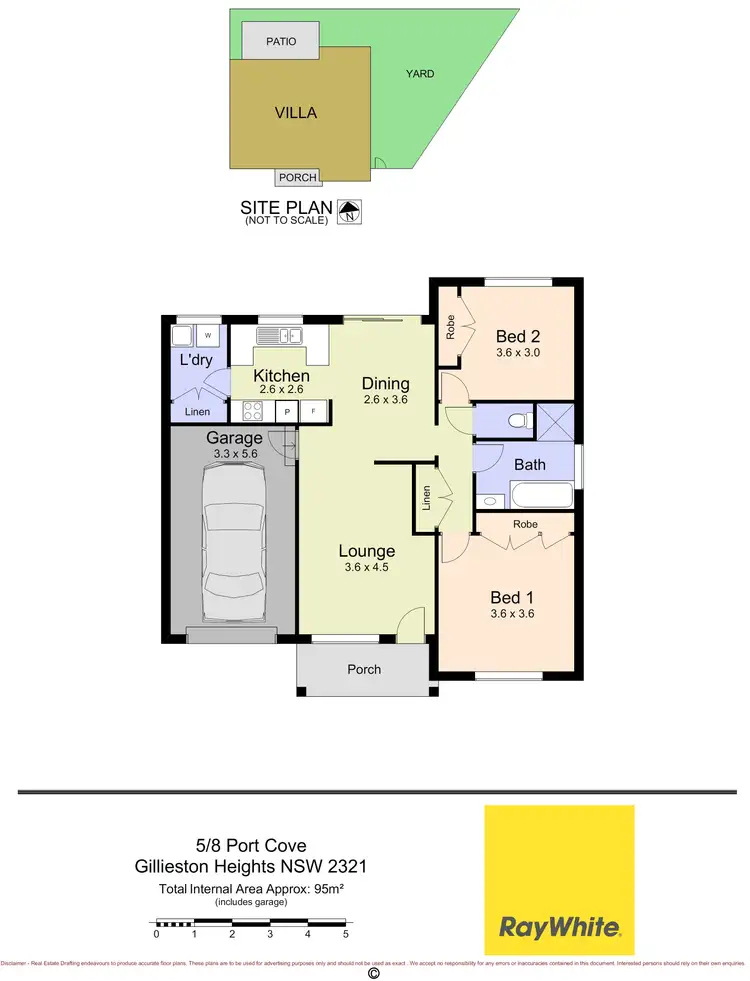 Floorplan of Homely unit listing, 5/8 Port Cove, Gillieston Heights NSW 2321