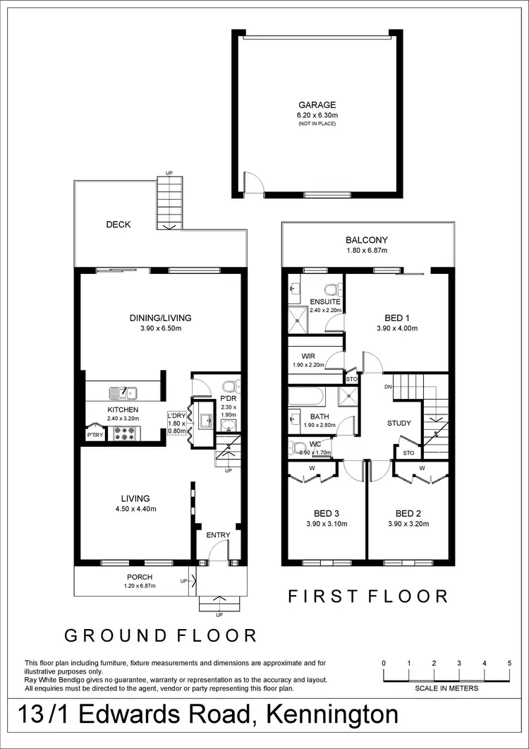 Floorplan of Homely house listing, 13/1 Edwards Road, Kennington VIC 3550