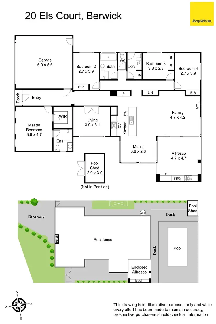 Floorplan of Homely house listing, 20 Els Court, Berwick VIC 3806