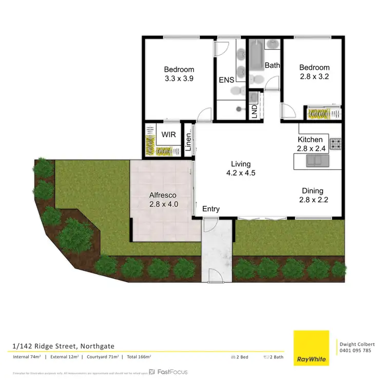 Floorplan of Homely unit listing, 1/142 Ridge Street, Northgate QLD 4013