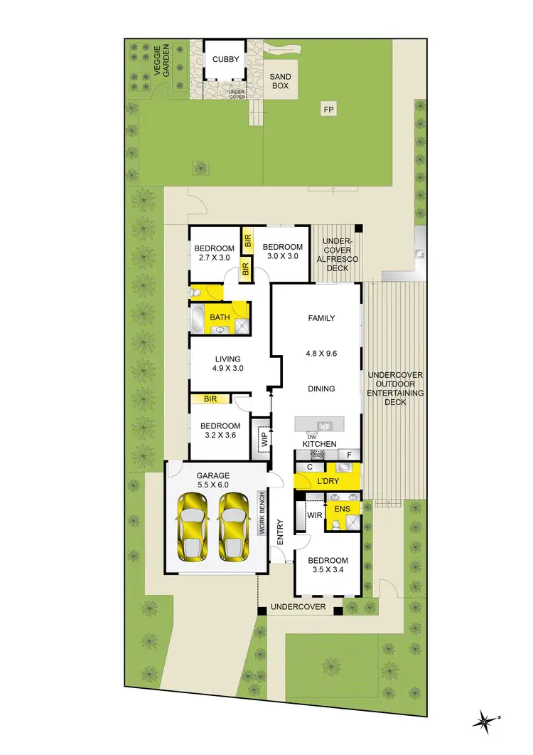 Floorplan of Homely house listing, 3 Ruxton Court, Bannockburn VIC 3331